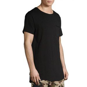 No Boundaries Men's and Big Men's Short Sleeve Elongated Tee--XS